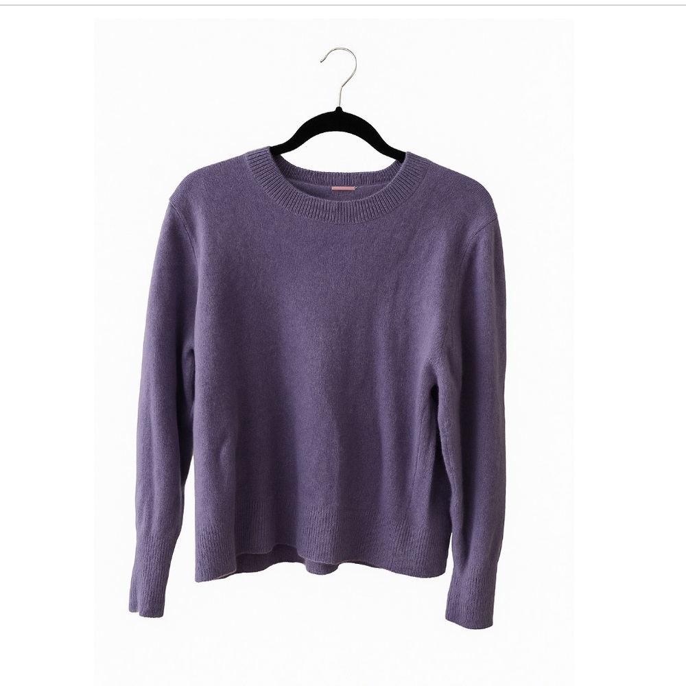 J. Crew Purple Crewneck Sweater Soft Knit Relaxed Fit XXL